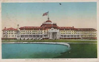 New Monmouth Hotel Spring Lake New Jersey 1919 Postcard • $9.44