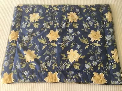 Laura Ashley EMILIE Blue Yellow Florals Std Pillow Sham  NEW  SHIPPING INCLUDED  • $18.99