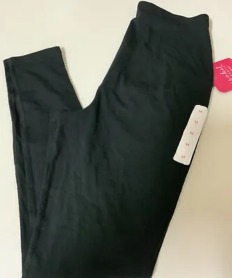 🧷 Women's Isabel Maternity Panel High Rise Cotton Knit Legging Black Size M • $16.99