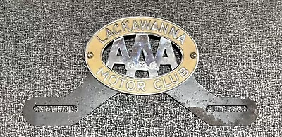 Vintage License Plate Topper AAA Lackawanna Motor Club P.M.F. • $50