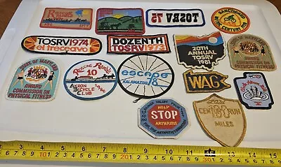 1970 & 80s Vintage Lot Of 15 Various Biking Embroidery Patches  • $20