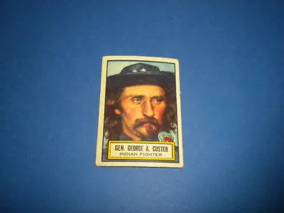 LOOK 'N SEE Card #37 - T.C.G./TOPPS 1952 U.S.A. GEORGE A. CUSTER • $10.50