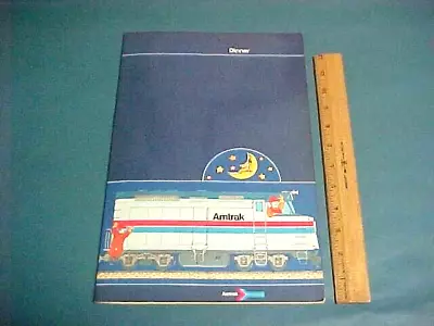 $9.99 • Buy VINTAGE 1979 AMTRAK DINING CAR DINNER MENU W/ BEVERAGES & CHILDREN'S SELECTIONS