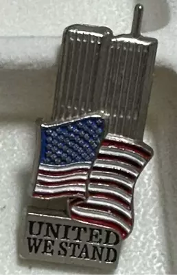 United We Stand 9-11 Memorial Pin Vintage Tack Pin T-6572 • $9.99