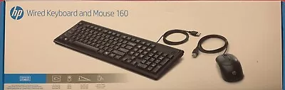 £4.99 • Buy HP Wired UK Keyboard & Mouse Set For Office Windows & Mac Compatible - Black