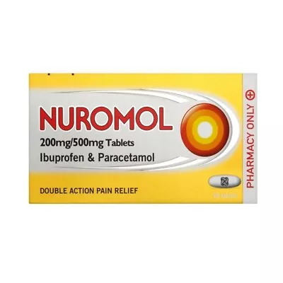 Nuromol 200mg/500mg - Ibuprofen/Paracetamol - 24 Tablets - • £10.95