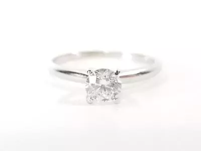 14K White Gold H SI2 .70 CT Round DIamond Solitare Engagement Ring S (AM1045835) • $1701.81