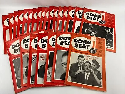 Vintage Down Beat Music Magazine Lot Of 24 All From 1955! • $74.99