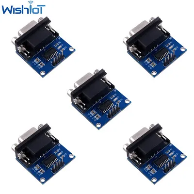 5PCS MAX3232 Chip RS232 To TTL Serial Port Converter Module DB9 Connector • $8.99