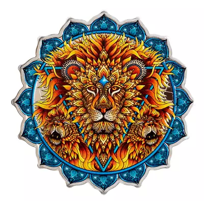 2023 - 5th CHAKRA - LION - 2 OZ 999.9 SILVER - COLORIZED - PAMP SUISSE - $9.99 • £95.31