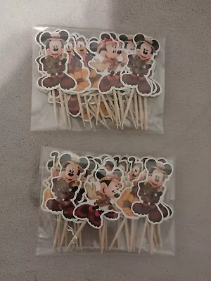 Mickey Mouse Cupcake Toppers 25 Pcs. • $8