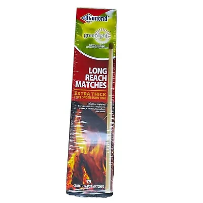 $15.99 • Buy Diamond Greenlight Extra Long Reach Matches, Large Strike On Box 75 Count