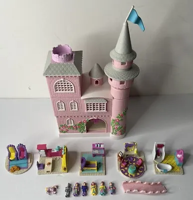 Vintage Lewis Galoob My Pretty Dollhouse Castle Playset 1995 7 Figures Bundle • $39.99