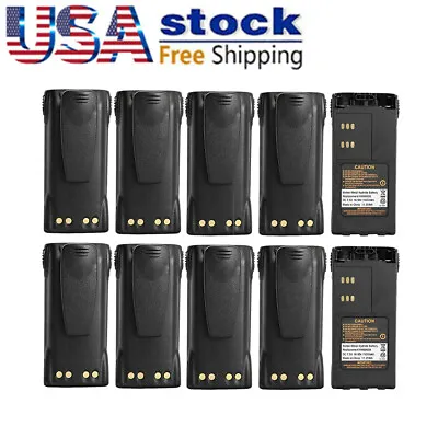 10x Ni-MH Battery For MTX9250 GP340 GP338 PRO9150 HT750 HT1250 Radio HNN9008 • $189.90