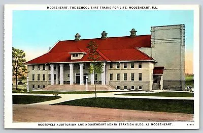 Mooseheart Illinois~Roosevelt Auditorium & Admin Bldg @ School~Vintage Postcard • $3.70