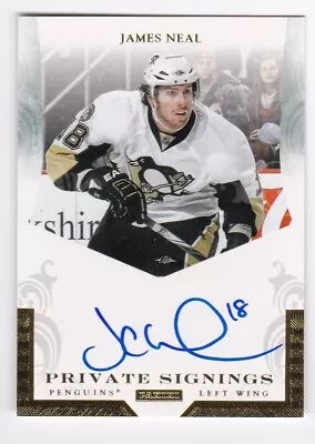 2011-12 Panini Private Signings James Neal Pittsburgh Penguins Auto Card • $4.99