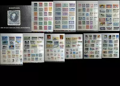 All Different US Stamps Including US Scott # 274 - 1895 15c Clay Dark Blue Dou • $21.73