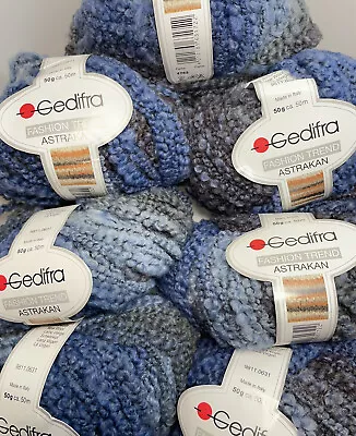 Gedifra Fashion Rend Astrakan Super Bulky 57% Polyester43% Wool 55 Yds Lot Of 7 • $124.86