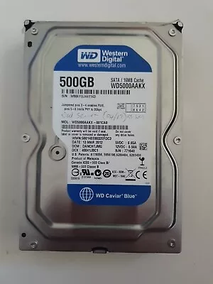 Western Digital WD5000AAKS 500GB Internal Hard Drive SATA 3.5  • $10