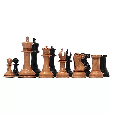 1849 Early Version Reproduced 4.4  Chess Set In Distressed Boxwood/Ebony • £326.19