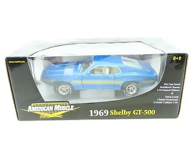 1:18 Scale Ertl American Muscle Die-Cast 33962 1969 Shelby GT-500 • $149.95