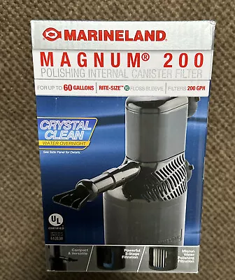 Marineland 200  Magnum Polishing Internal Canister Filter 60 Gal | Free Shipping • $54.99