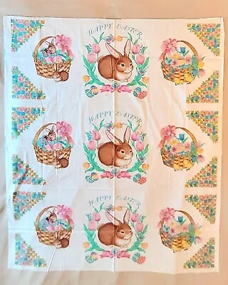 3 Panels Vtg Easter Wamsutta Hallmark DIY Applique Cut Sew Pillows Table Runner  • $23.99