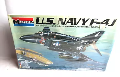 Monogram U.S. Navy F-4J 1/48 Scale Model Kit #5805 NOS • $31.99