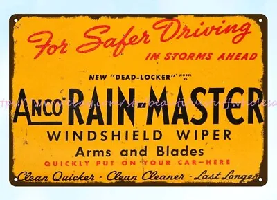 Decorating Styles Anco Rain-Washer Wiper Blades Metal Tin Sign • $18.89