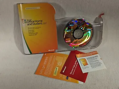 Microsoft Office Home And Student 2007 Word Excel PowerPoint & OneNote Disc • $29.95