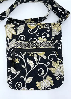 Vera Bradley YELLOW BIRD Crossbody HIPSTER Purse Handbag 11  X 10  2008 Great! • $18.99