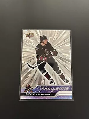 2023-24 Upper Deck Series 2 Hockey Young Guns Outburst Sliver Michael Kesselring • $1.25