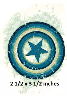 Captain America Symbol Wall Decal Marvel Avengers Logo Peel & Stick Art Sticker • $2.99