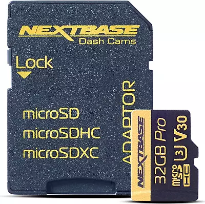 Nextbase 32GB U3 Micro SD Memory Card - With Adapter - Compatible With Nextbase • $15.28