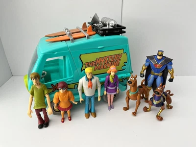 £19.99 • Buy Scooby  Doo Mystery Machine Camper Van And Figures Playset Bundle Toys