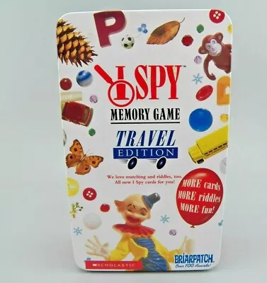 I Spy Memory Game Travel Edition Scholastic Briarpatch NOSOB • $6.94