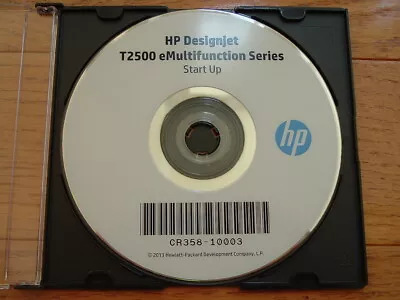 $100 • Buy Original Start-Up Disk For HP DesignJet T2500 Plotters.Drivers,Manuals,DVD