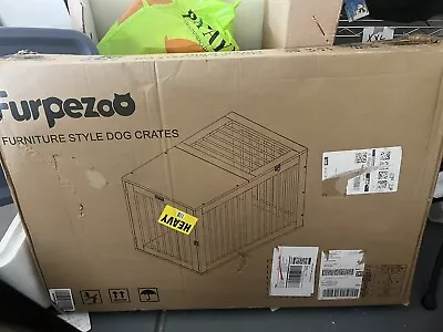 Heavy Duty Wooden Dog Kennel Pet Cage House & Tray Indoor End Table By Furpezoo • $100