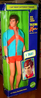 VTG 1969 Barbie New Good Looking Talking Ken Doll No. 1111-New In Box-See Descri • $450