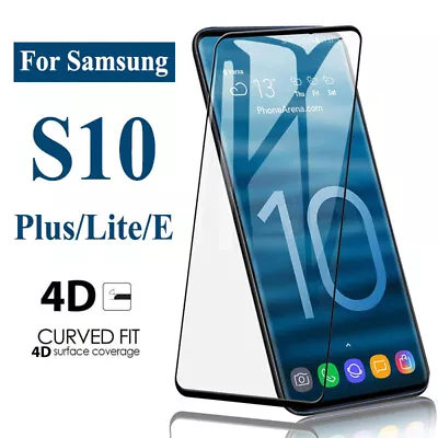 For Samsung Galaxy S10 S10+ Plus Tempered Glass Full Cover Screen Protector • $7.29