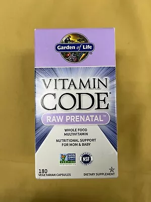 1 New Garden Of Life Vitamin Code Raw Prenatal Multivitamin - 180 Capsules • $65