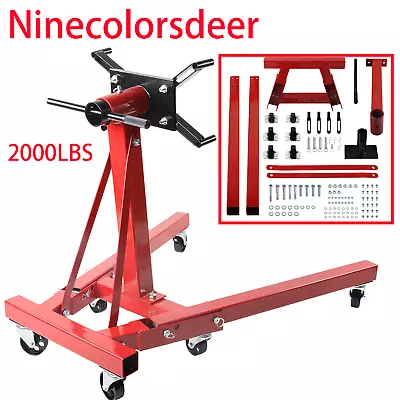 2000 LBS Folding Engine Stand Vehicle Engine Block Stand 360 Degree Head • $140.99