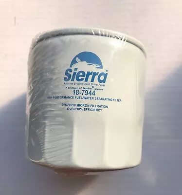 10 Micron Short Fuel Water Separator Filter By Sierra 18-7944 Mercury - Yamaha • $8