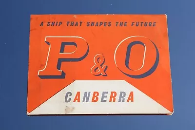P&o Line Ss Canberra Pre Maiden Voyage Promotional Fold Out Brochure C-1960 • £40