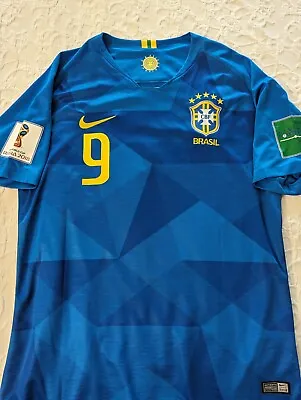 Gabriel Jesus Brazil Jersey World Cup 2018 Blue Large • $70