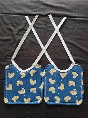 2 New Handmade Little Yellow Duckies Baby/toddler Bibs With Ties • $9.99