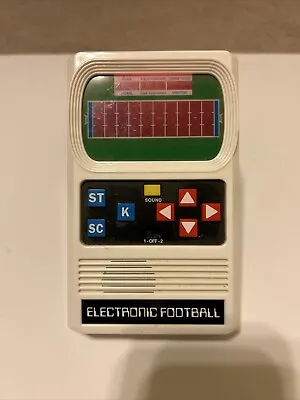 Vintage 70's Retro Mattel Handheld Electronic Football Game With Sounds & Lights • $49.95