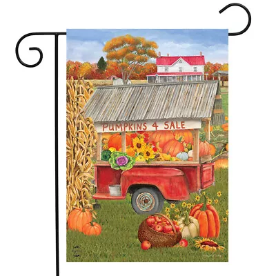 Pumpkin For Sale Patch Farm Pickup Truck Sunflower Mini Window Garden Yard Flag • $8.97