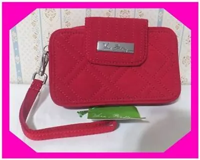 VERA BRADLEY SMARTPHONE Tango Red Credit Card Wallet Wristlet 2 Nwtag $54   75% • $13.50