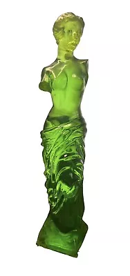 Dorothy Thorpe Vintage Resin Acrylic Lucite Venus De Milo Female Green Sculpture • $599.99